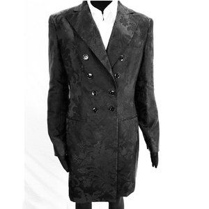 Silk Jacquard Tuxedo Riding Jacket